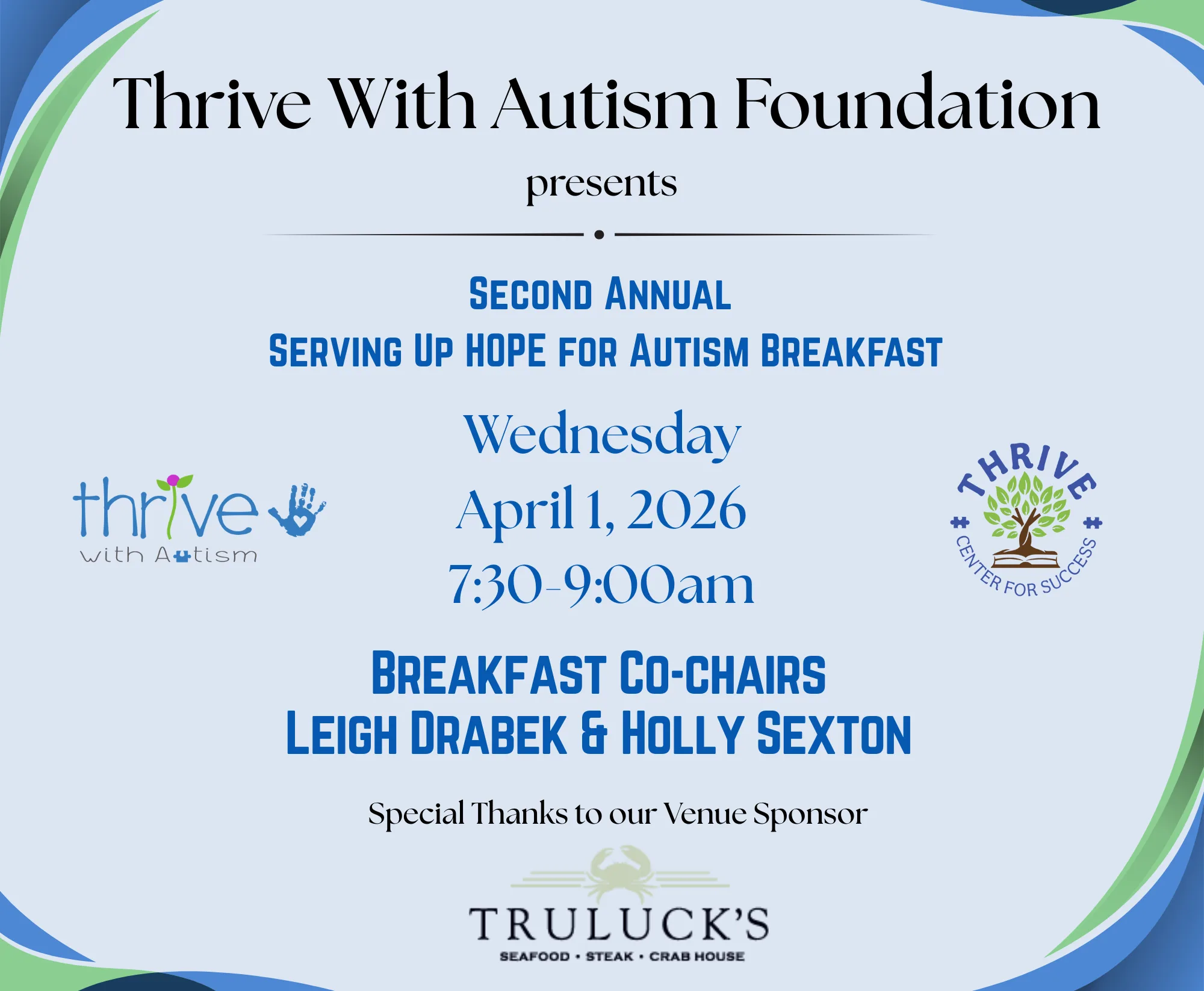 second annual serving up hope for autism breakfast